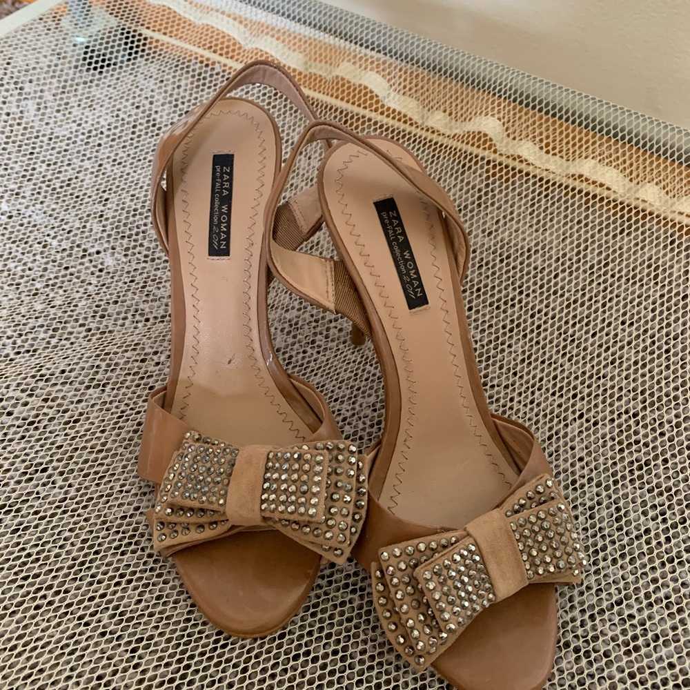 Zara patent leather heels